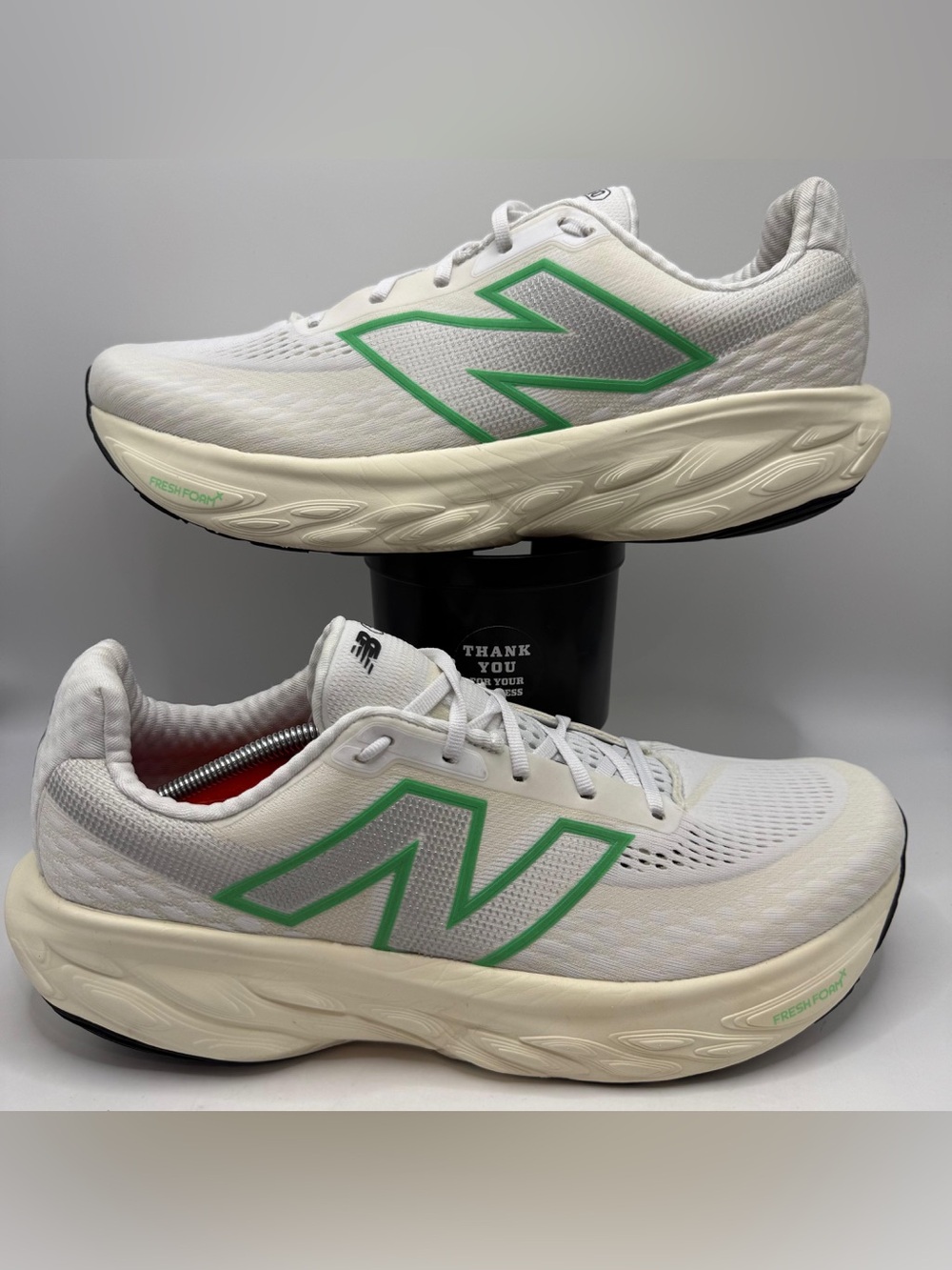 New Balance Fresh Foam X 1080 v14 Running Shoes White Green Men’s Size 14US